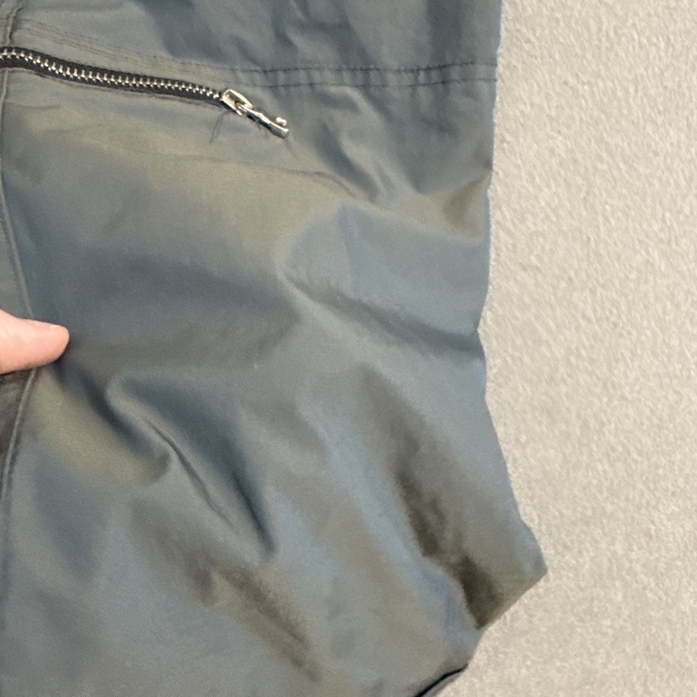 Vintage Pants Mens Large Cargo Combat Nylon IRIDESCENT Zip Pockets Y2K Rave - Picture 3 of 16